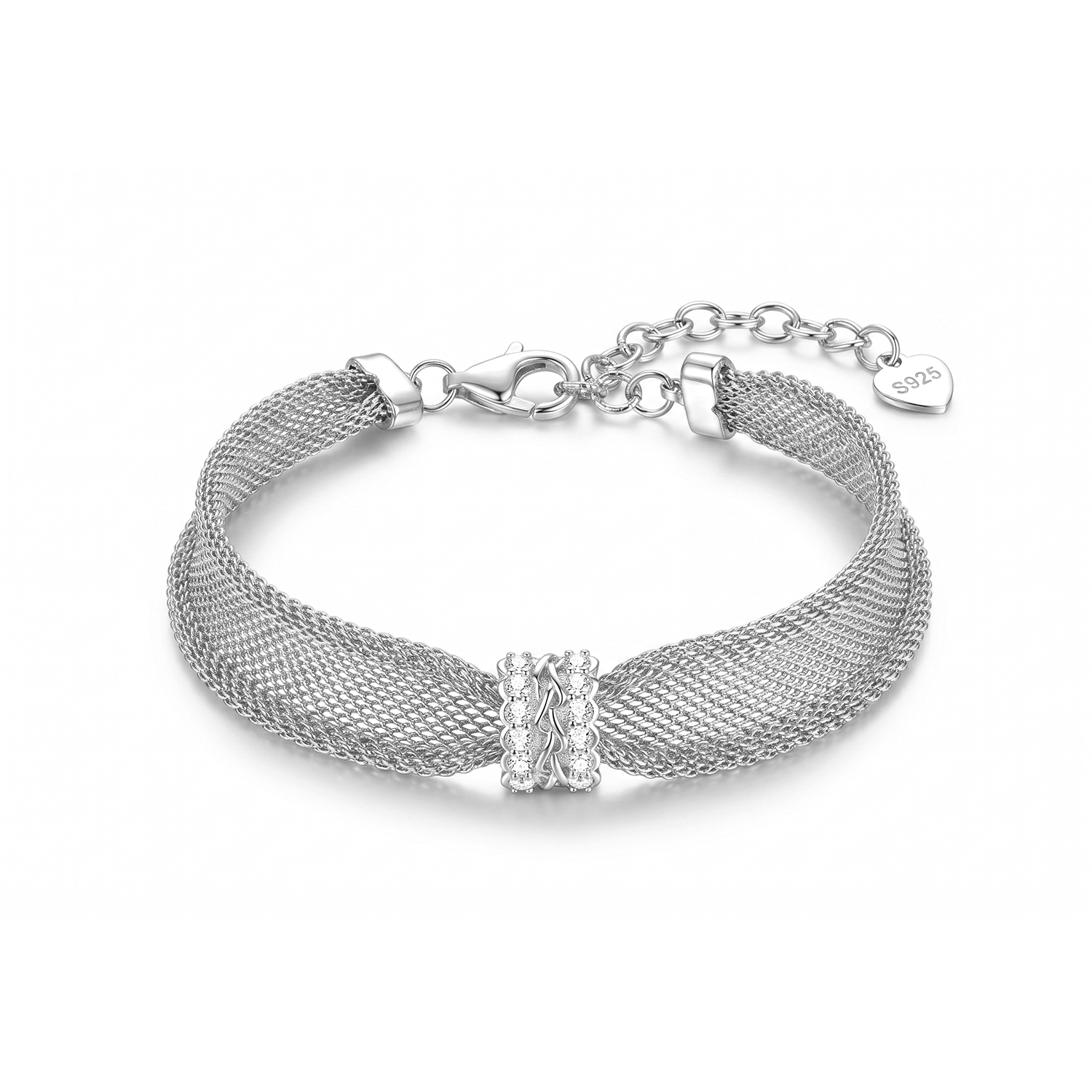 Vermeil Mesh CZ Bracelet