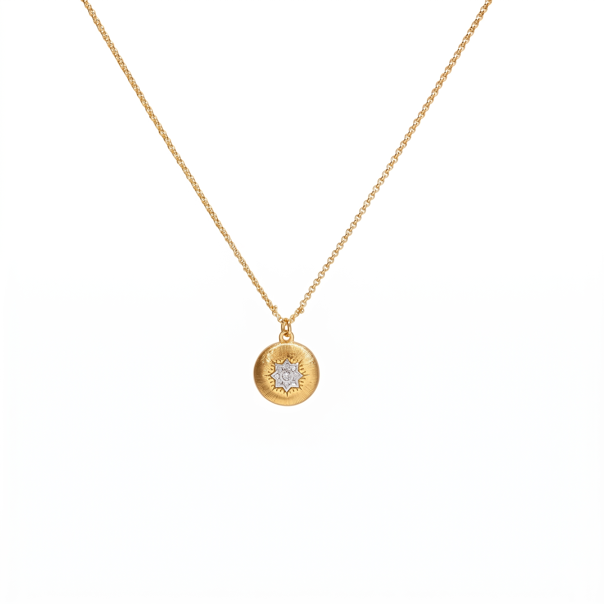 Solara Starburst Pendant Necklace