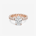 CZ Oval Pave Band Ring