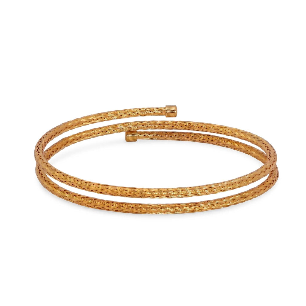 Italian Double Wrap Cuff Bangle