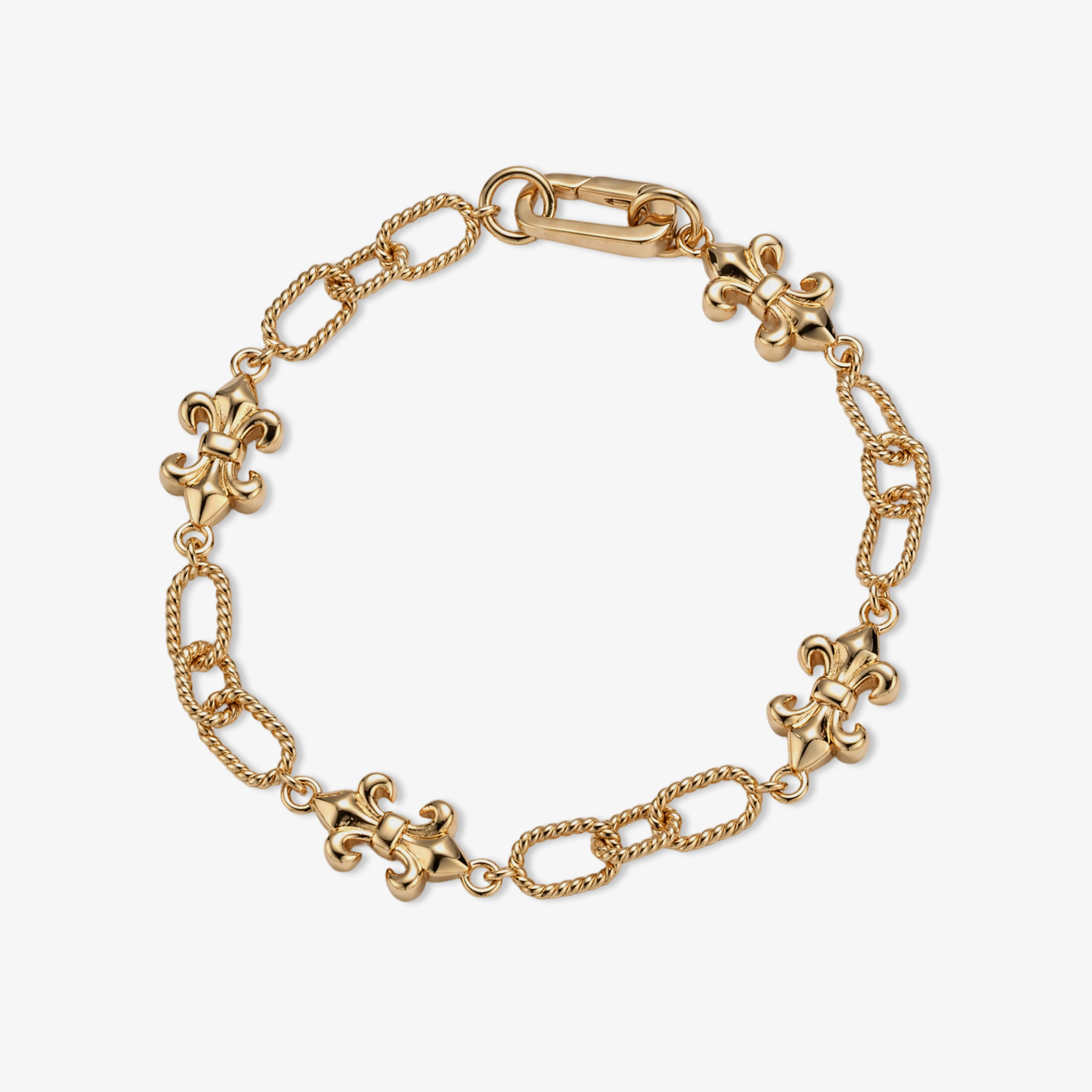 Rope Link Bow Chain Bracelet