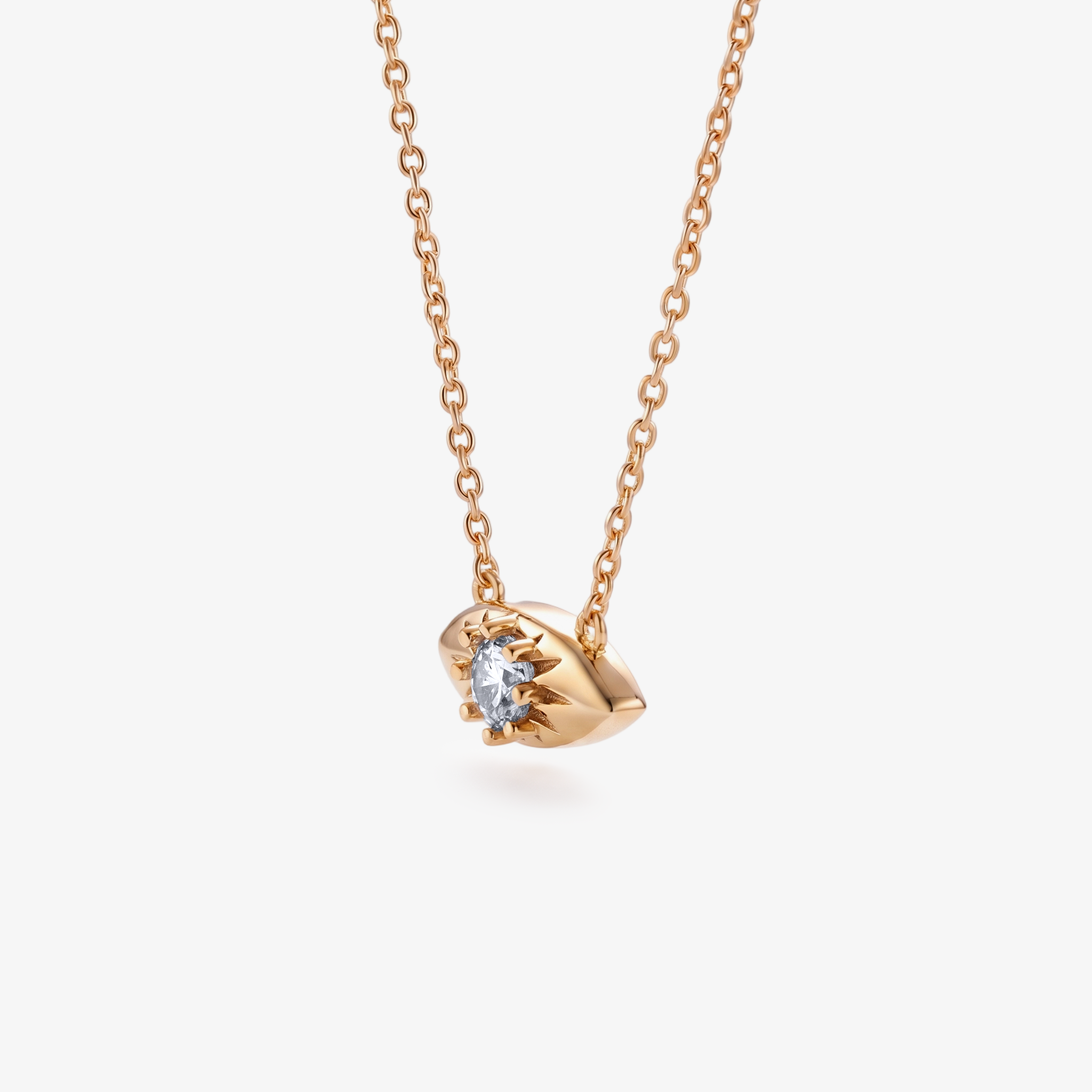 CZ Evil Eye Pendant Necklace