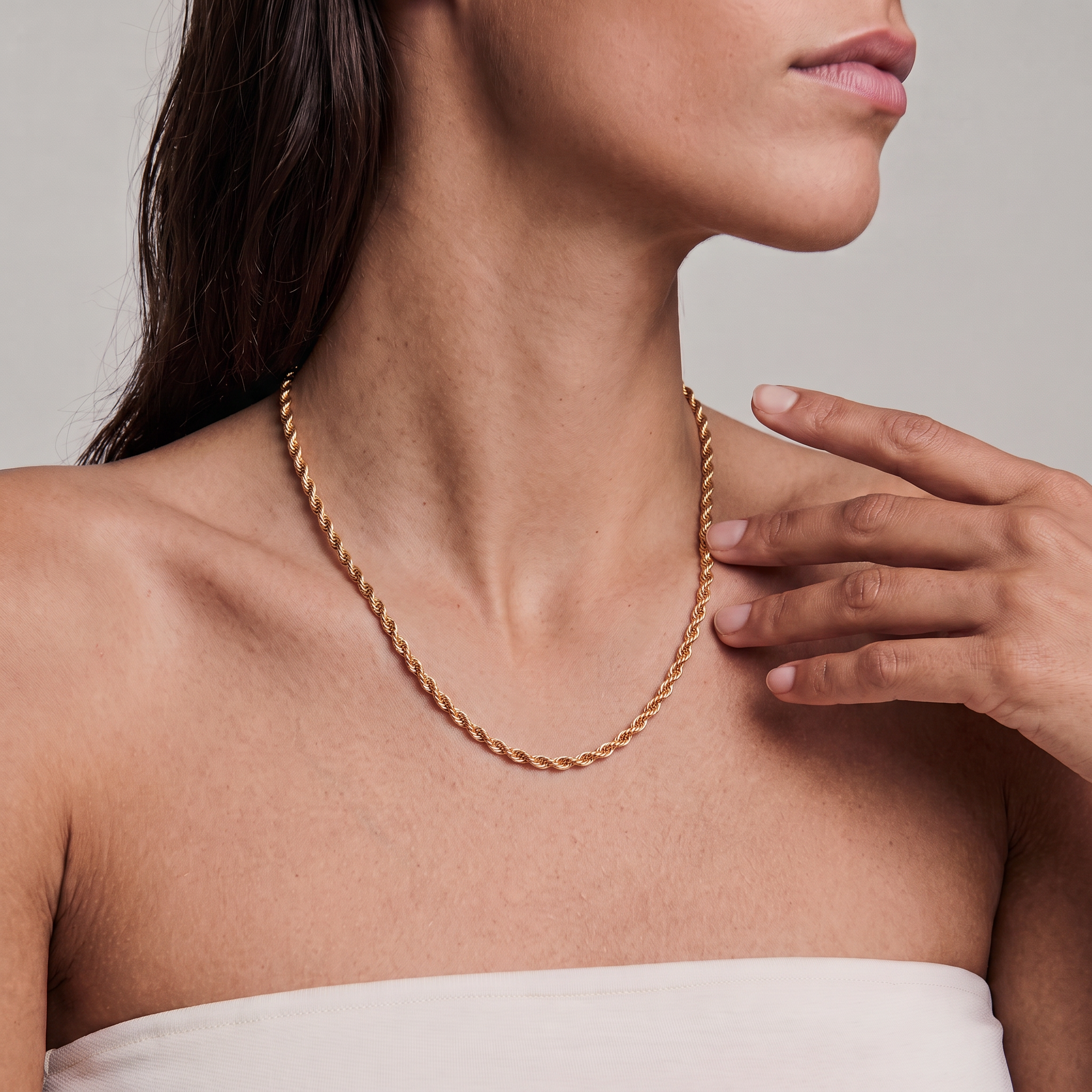 Twisted Rope Chain Necklace
