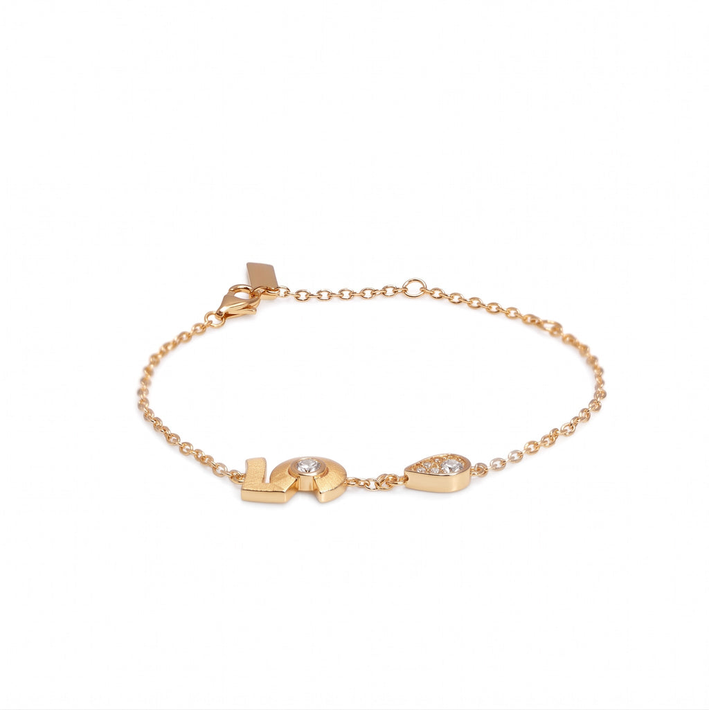 Abstract Geometric Charm Bracelet