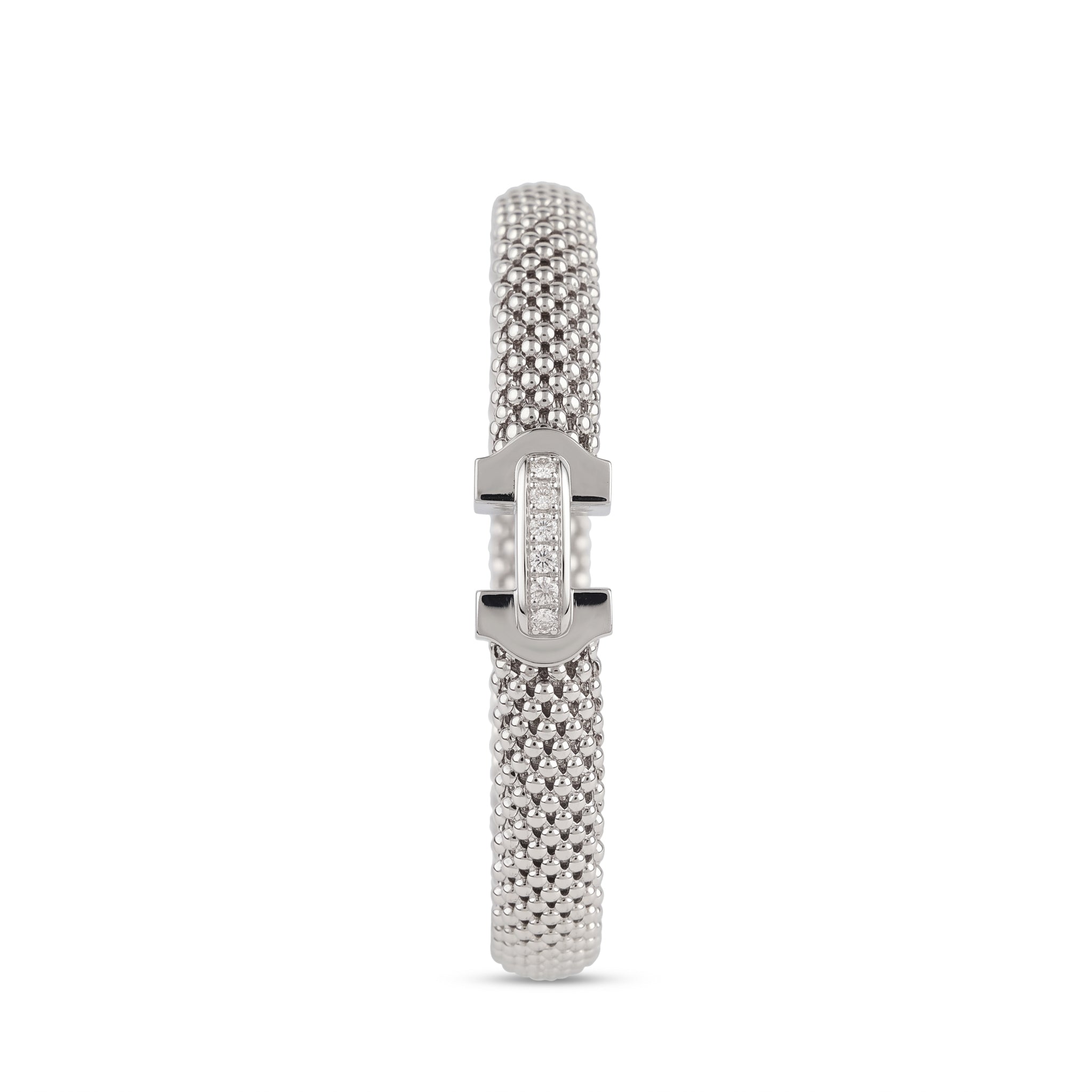 Popcorn Mesh Horseshoe Clasp Bracelet
