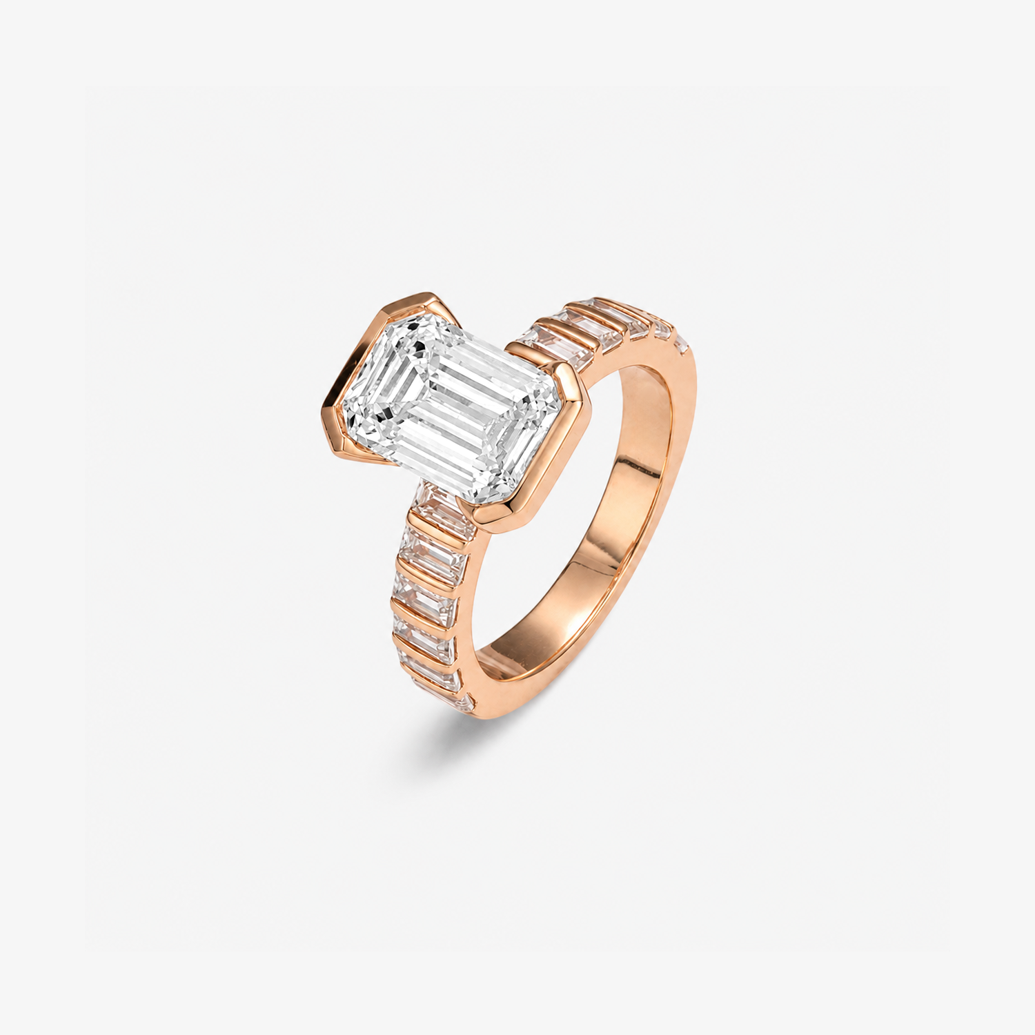 CZ Emerald Full-Pave Statement Ring