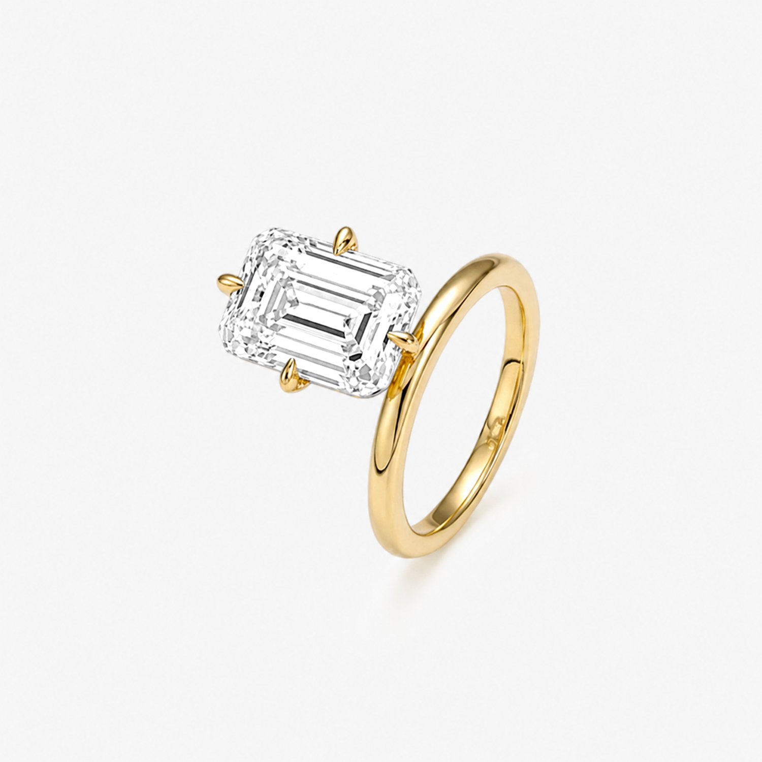 Emerald Cut Solitaire Ring