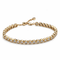 Bezel-Set Tennis Bracelet