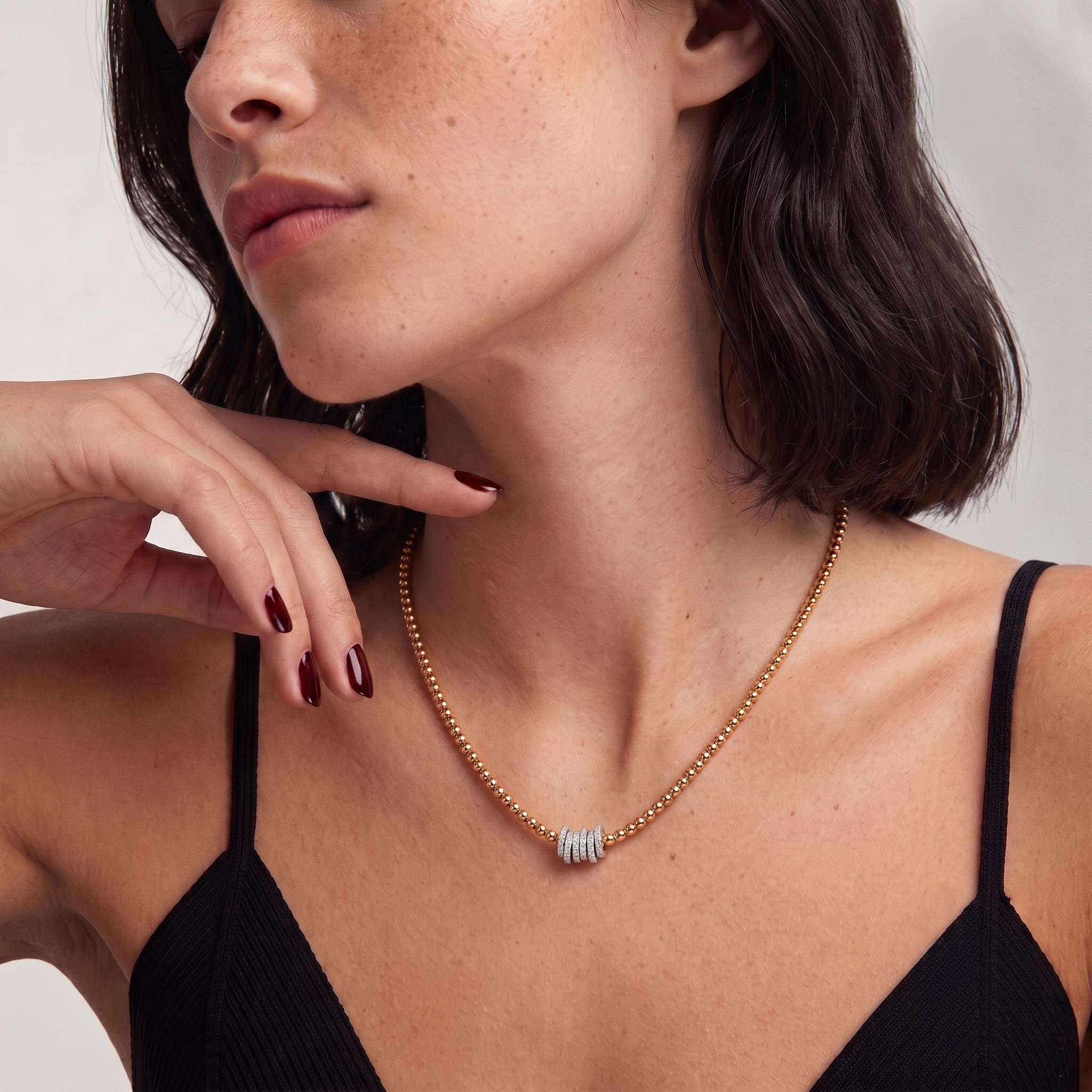 Multi-Ring Chain Necklace