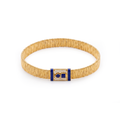 Italian Wrapped Enamel Zircon Bracelet