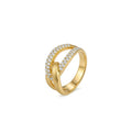Crisscross Pavé Ring