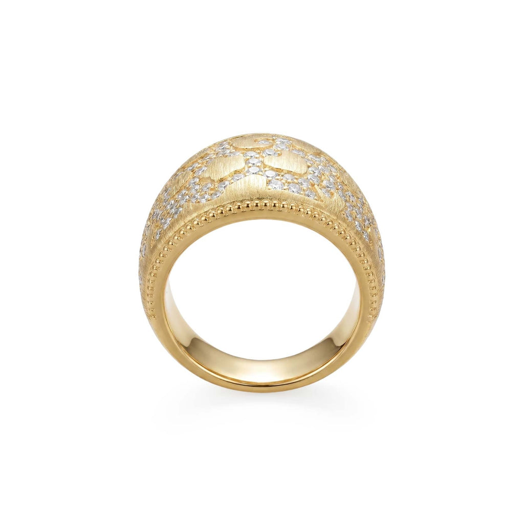 Vintage Brushed Wide Band Ring