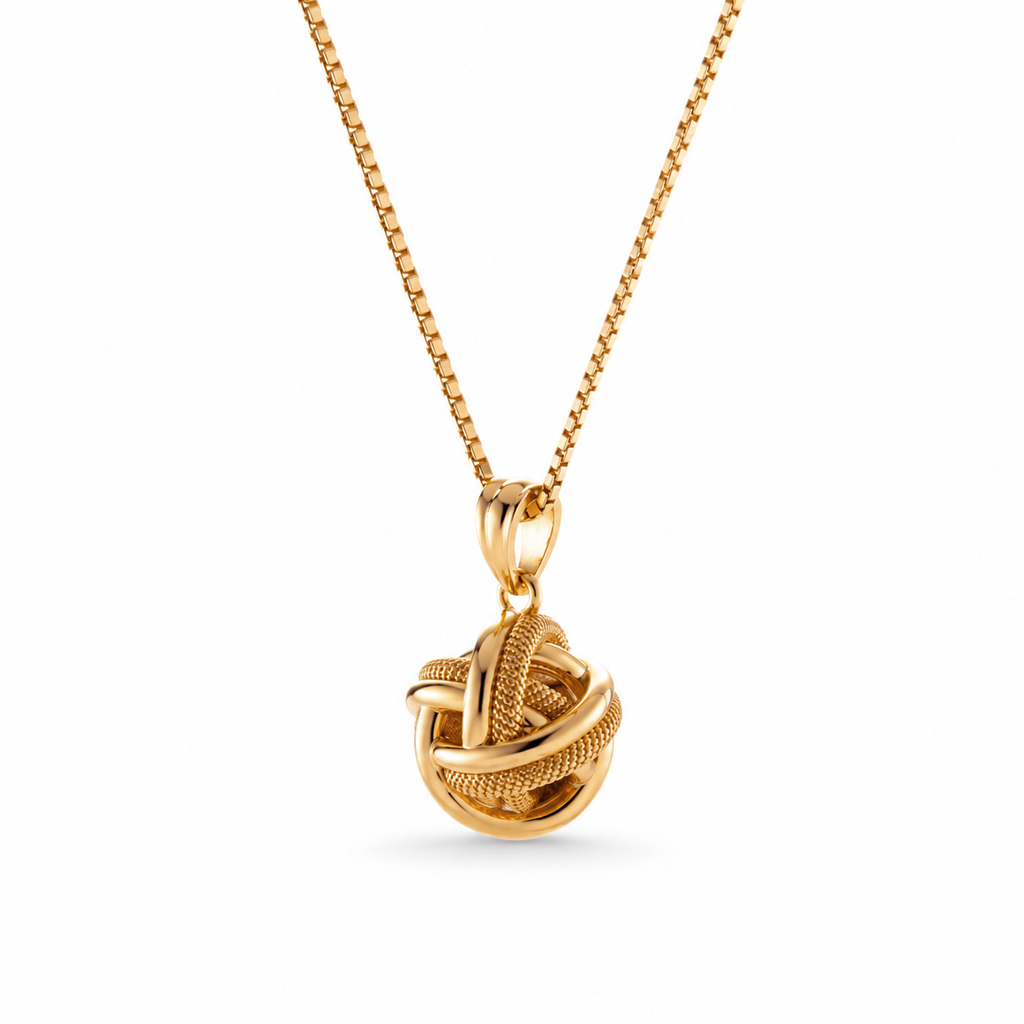 Venetian Chain Knot Ball Necklace