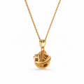 Venetian Chain Knot Ball Necklace