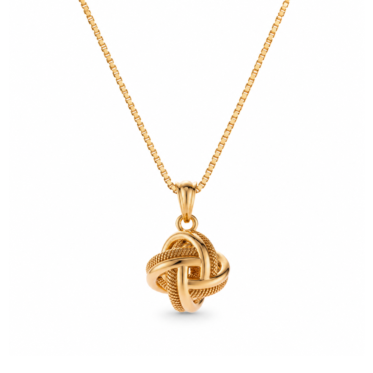 Venetian Chain Knot Ball Necklace