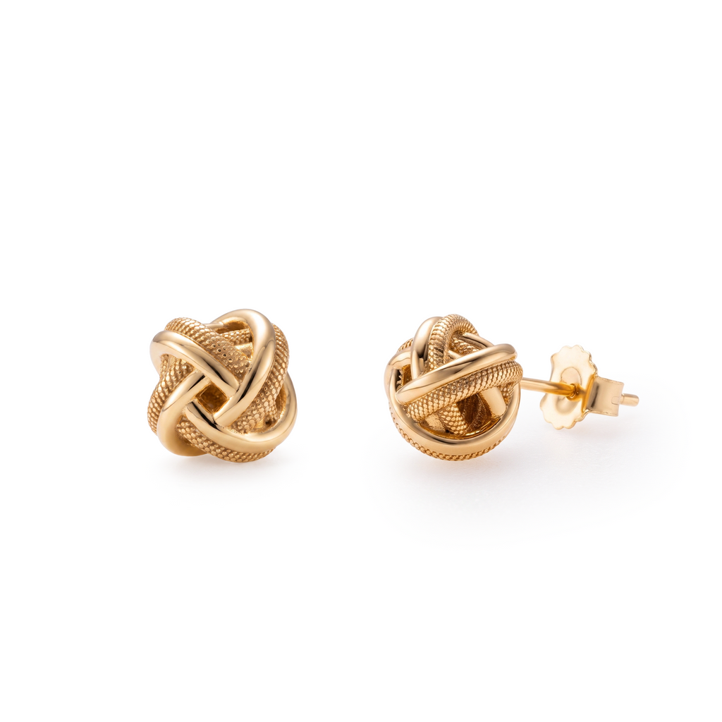 Eternal Knot Stud Earrings