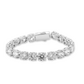 Large Round Pavé Tennis Bracelet