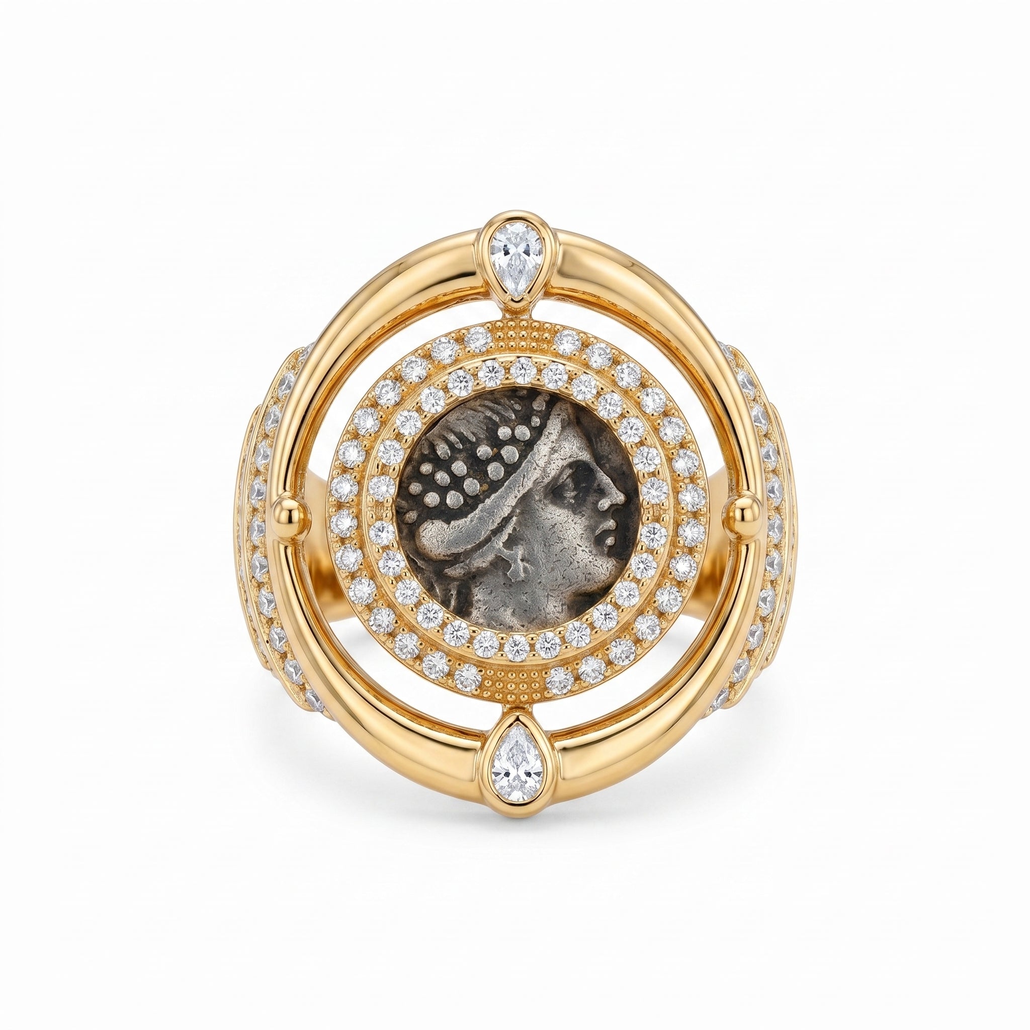 Amazon Warrior Spinning Coin Ring