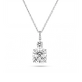 Pavé Bail Asscher Pendant Necklace