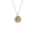 Athena Wheat Coin Pendant Necklace