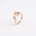 Geometric Cube CZ Open Ring