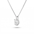 Floating Oval Solitaire Necklace