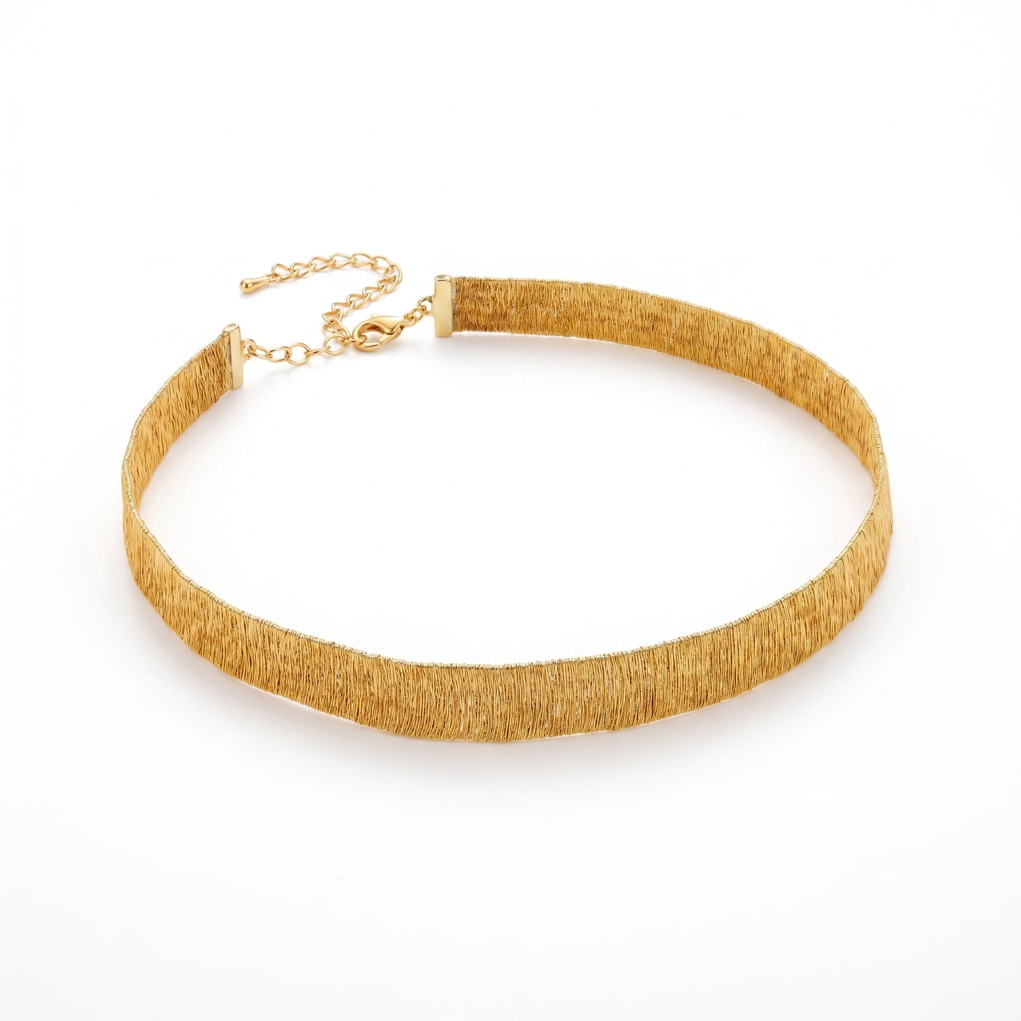 Velvet Brushed Wide Choker Necklace
