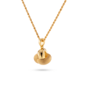 Two-Tone Knot Pendant Necklace