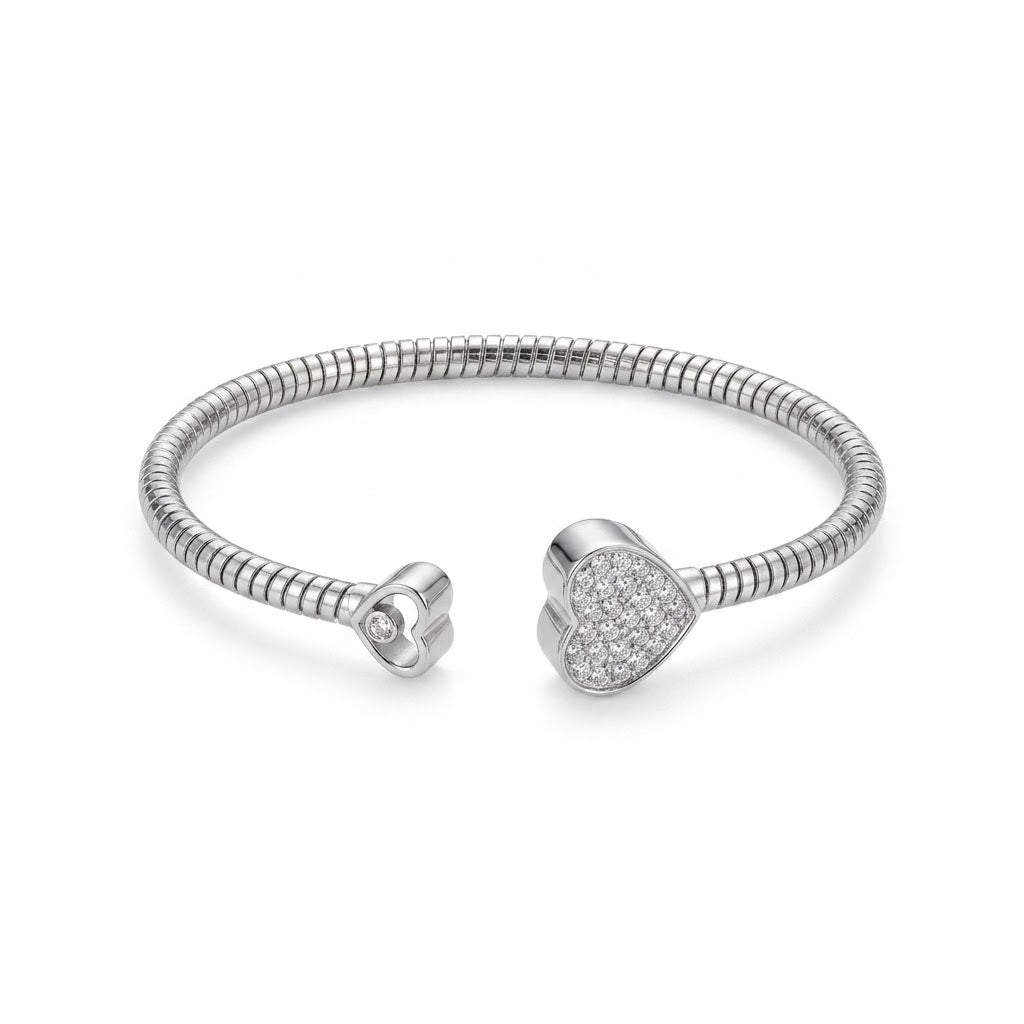 Heartline Open Cuff Bracelet