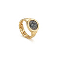 Lion Ancient Coin Stretch Ring