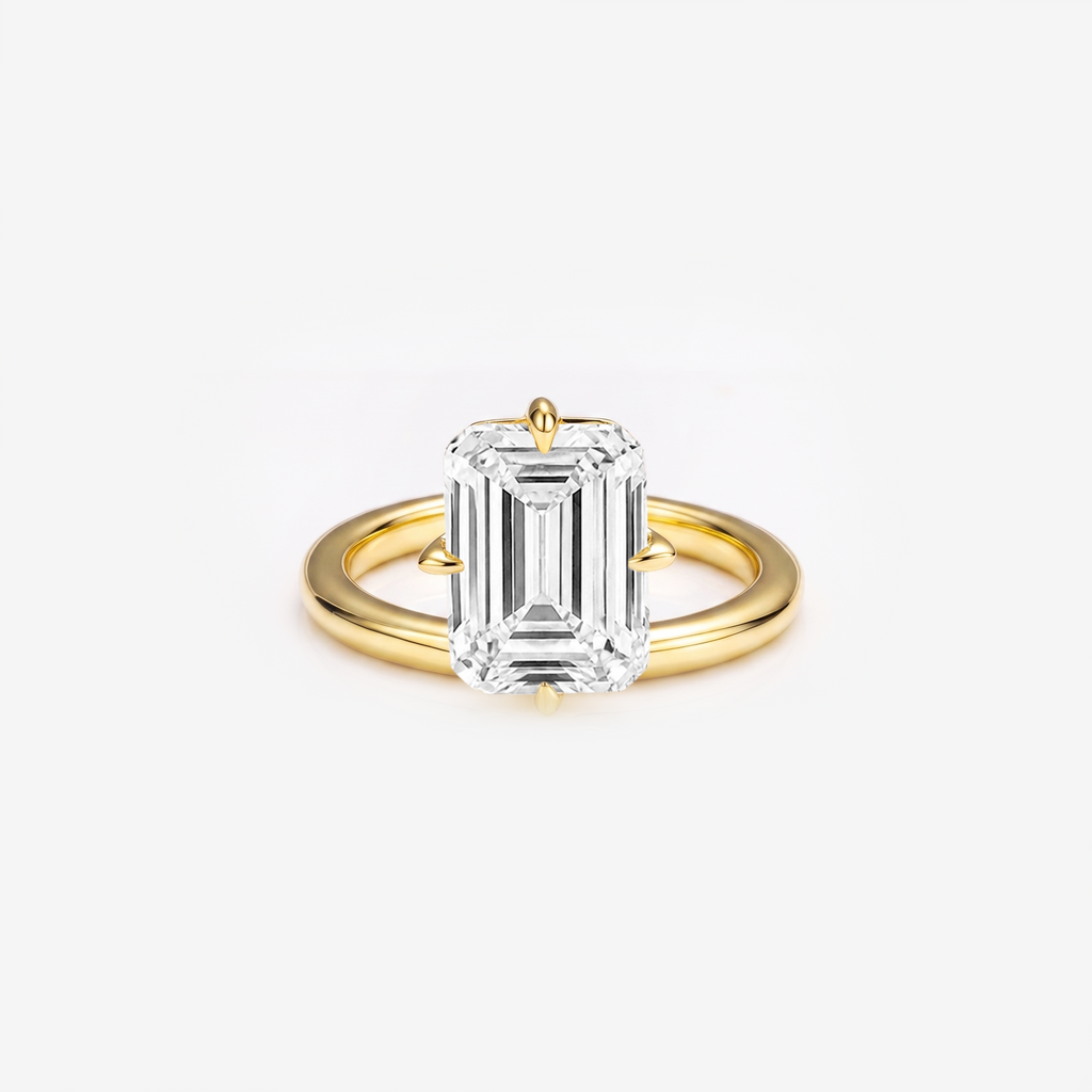 Emerald Cut Solitaire Ring