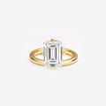 Emerald Cut Solitaire Ring