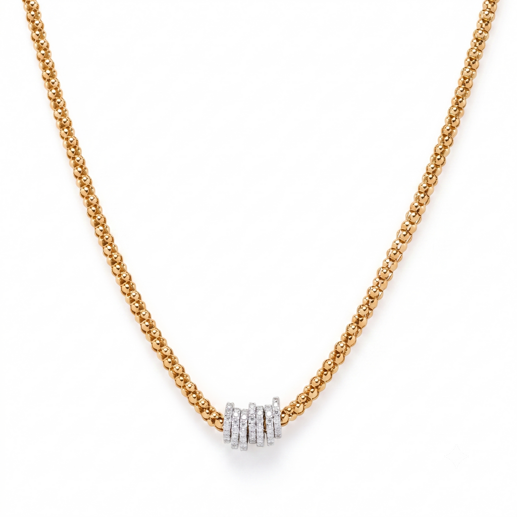Multi-Ring Chain Necklace